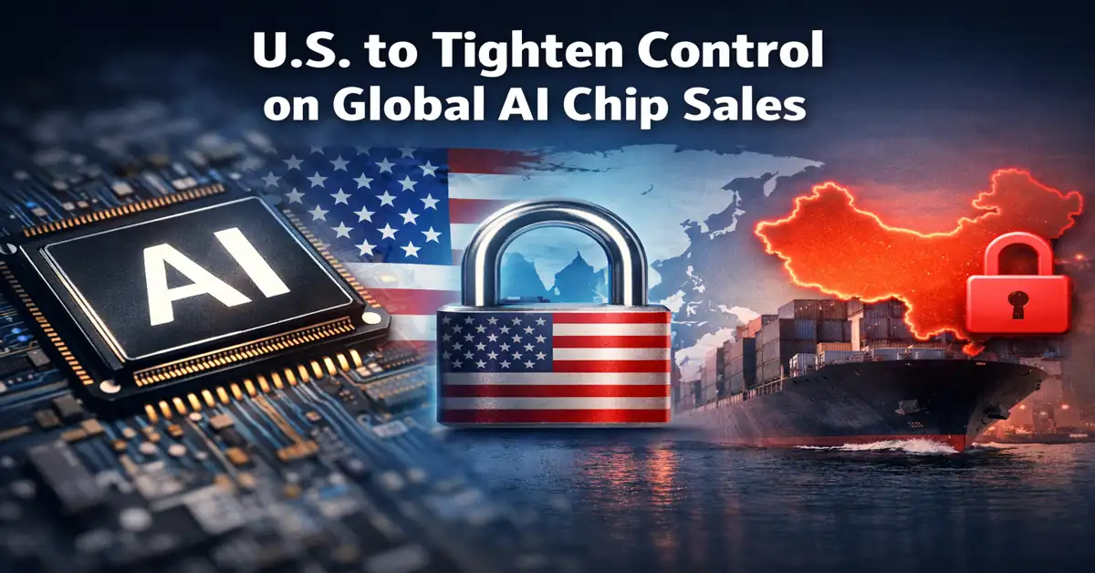 U.S. May Tighten Control Over Global AI Chip Sales