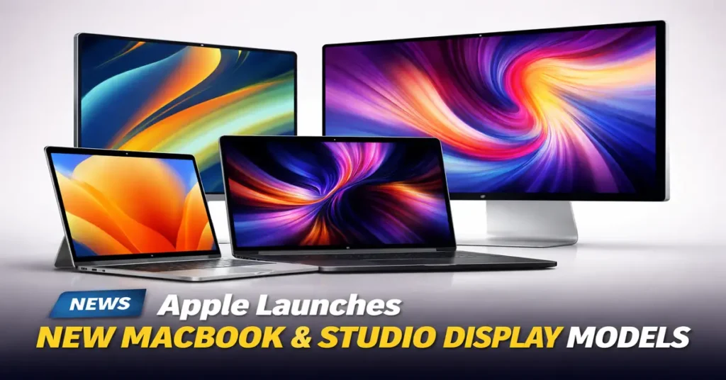 Apple Launches New MacBook and Studio Display Models