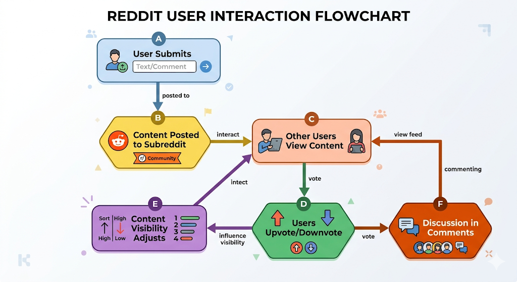 A user's journey on Reddit typically begins with creating an account and subscribing to various subreddits that align with their interests. Once subscribed, the user's front page or "home feed" becomes a personalized stream of the most popular or newest posts from those subreddits. Users can then browse these posts, upvote or downvote them, and engage in discussions by posting comments. The upvote/downvote system continuously re-ranks content, ensuring that the most engaging and relevant discussions rise to the top. Users can also submit their own content to specific subreddits, initiating new discussions or sharing information. The platform's algorithms, influenced by user votes and engagement, determine which content gains prominence, fostering a dynamic and ever-evolving content landscape.