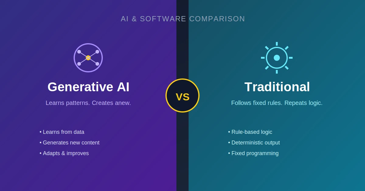 Generative AI vs Traditional AI: What Is the Difference?